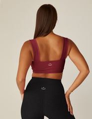 red square neck bra top.