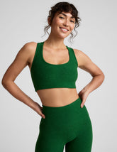 green long line bra top.