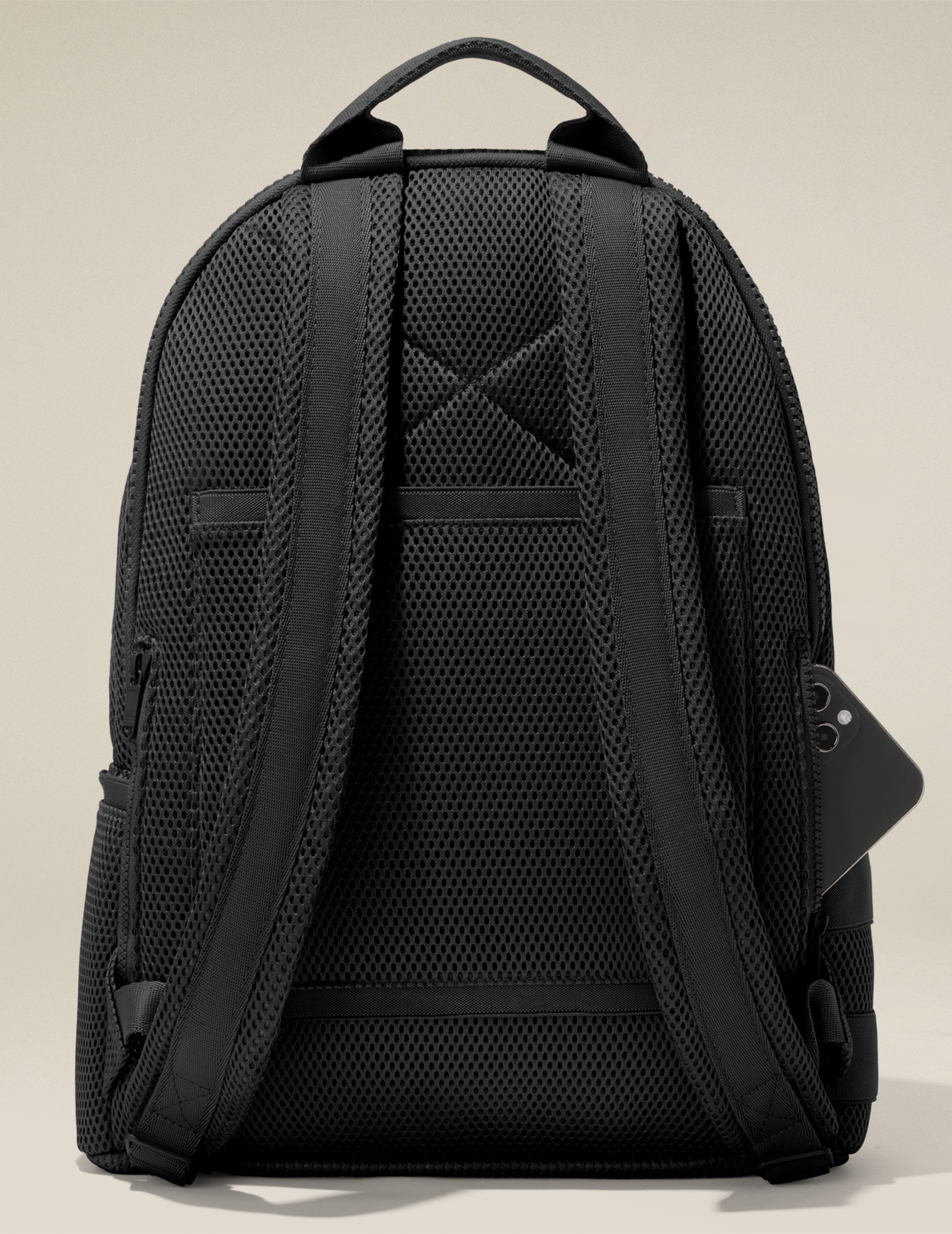 black dagne dover mesh backpack.