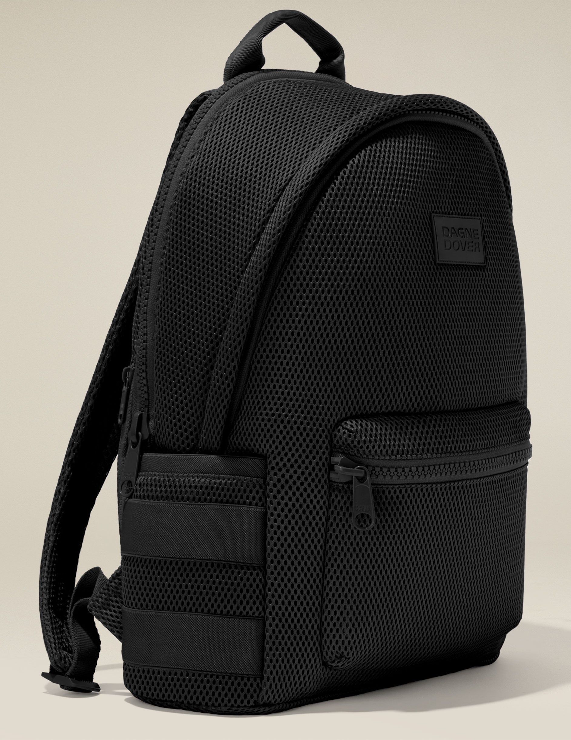 black dagne dover mesh backpack.
