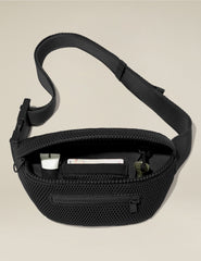 black mesh dagne dover fanny pack.