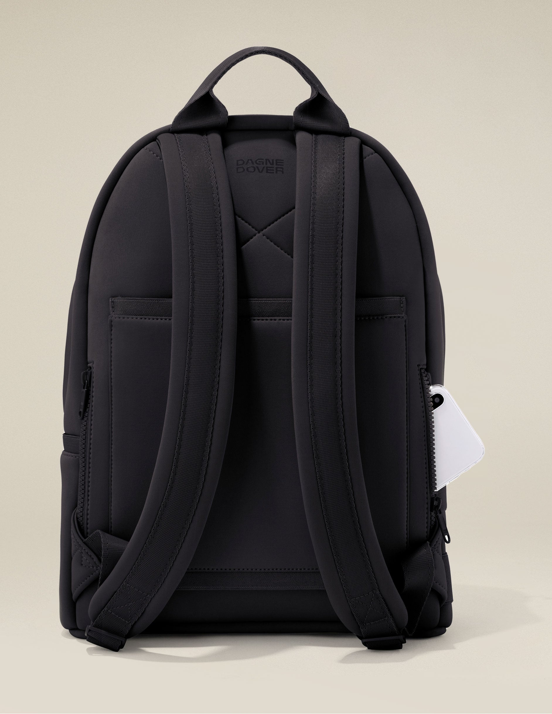 black medium size dagne dover backpack.
