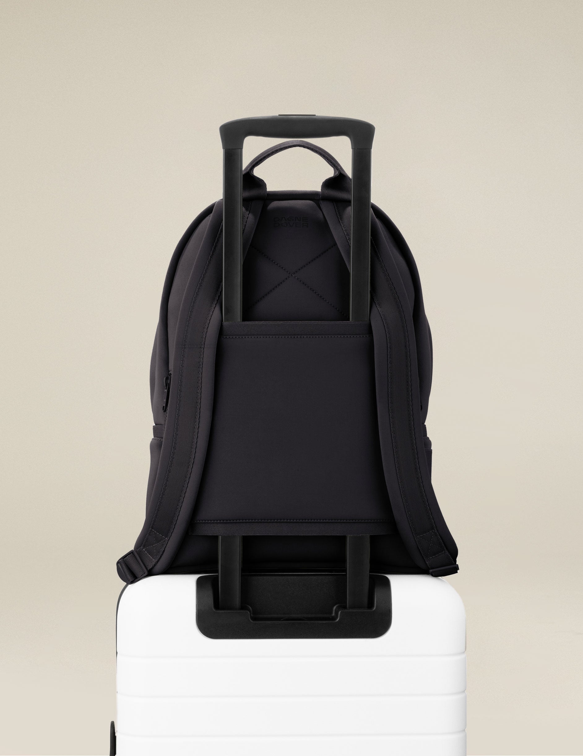 black medium size dagne dover backpack.