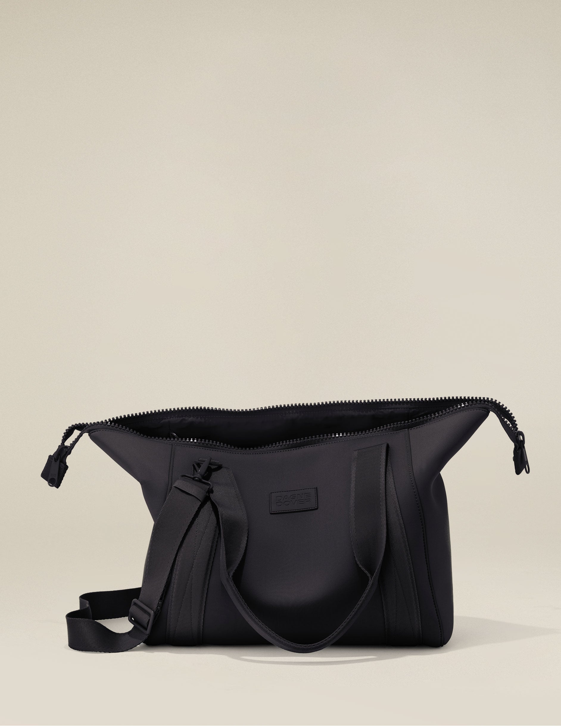black medium dagne dover carryall bag.