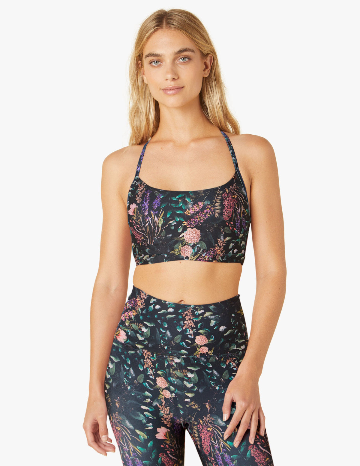 Forest Floral Endurance Light T-Back Luxe Bra
