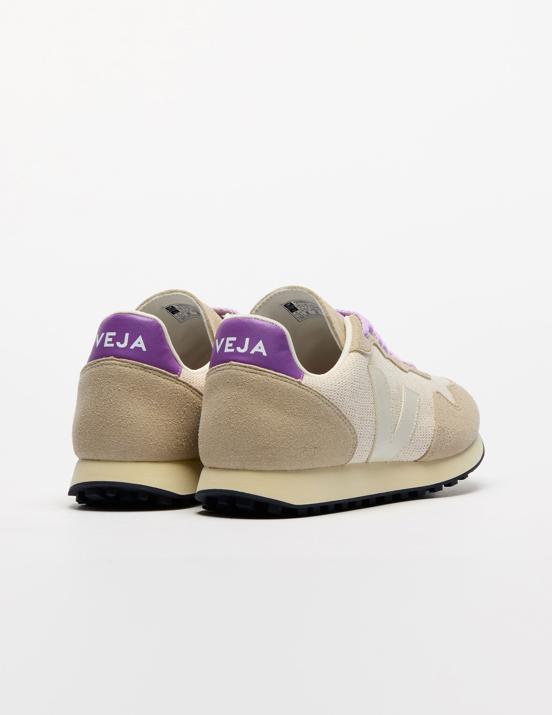 multi-colored VEJA sneakers.