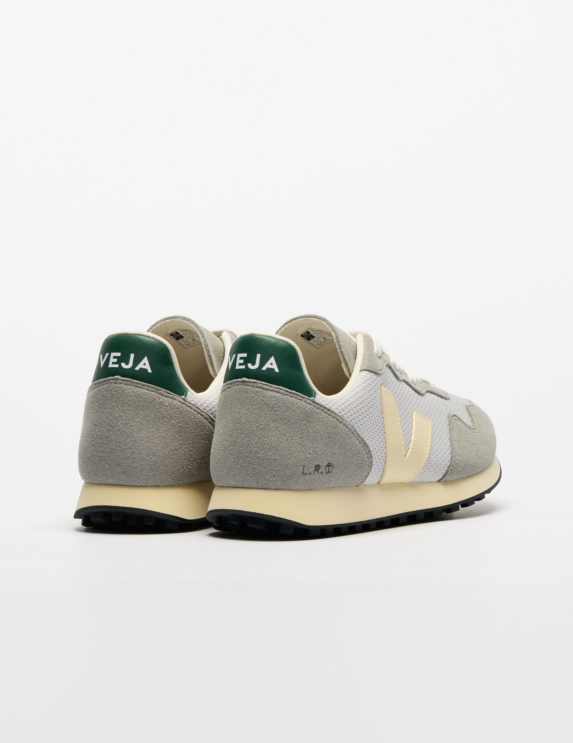 multi-colored VEJA sneakers.