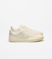 cream colored VEJA sneakers.