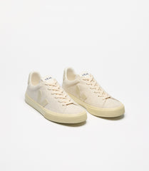 cream colored VEJA sneakers.