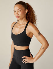 black racerback powerbeyond bra top.