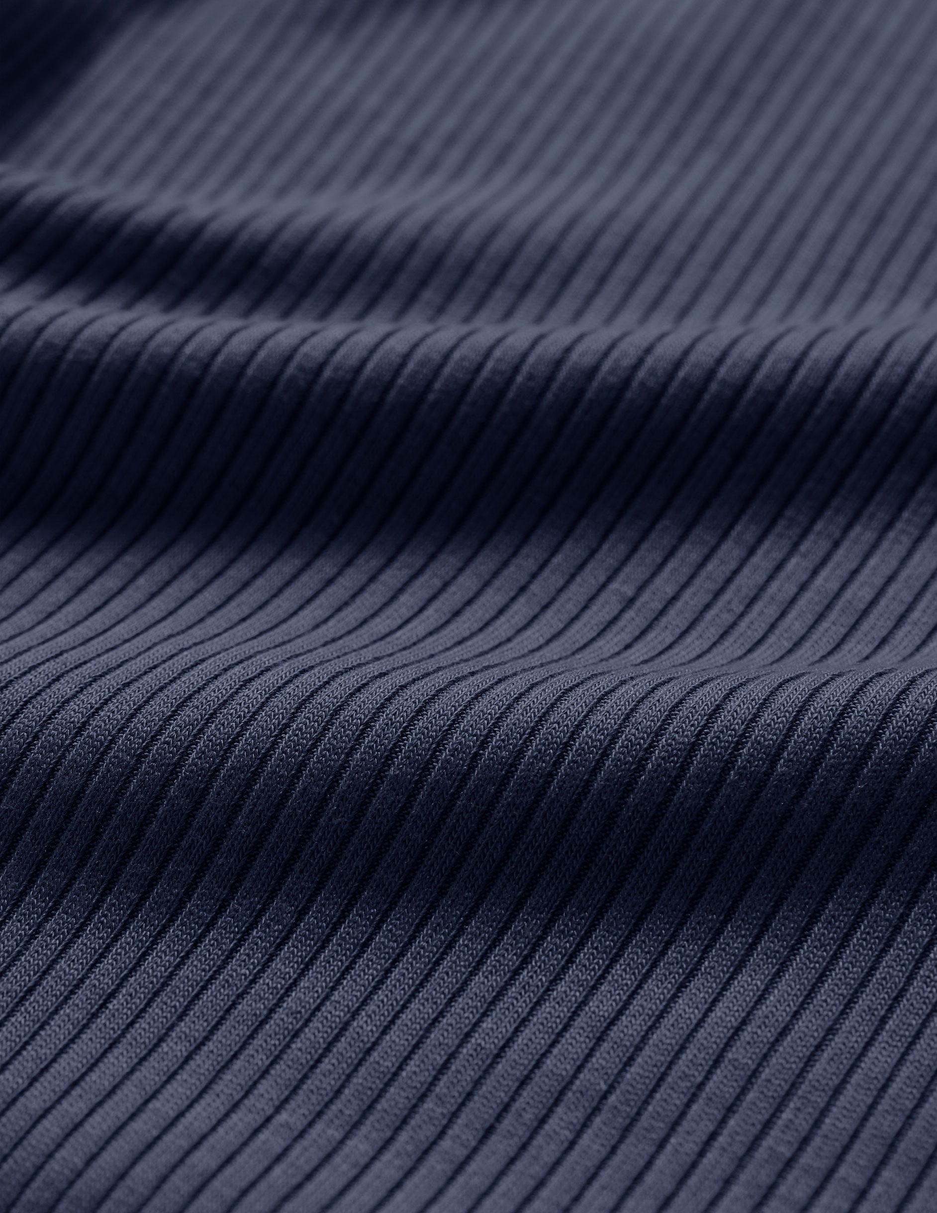 blue ribbed fabric.