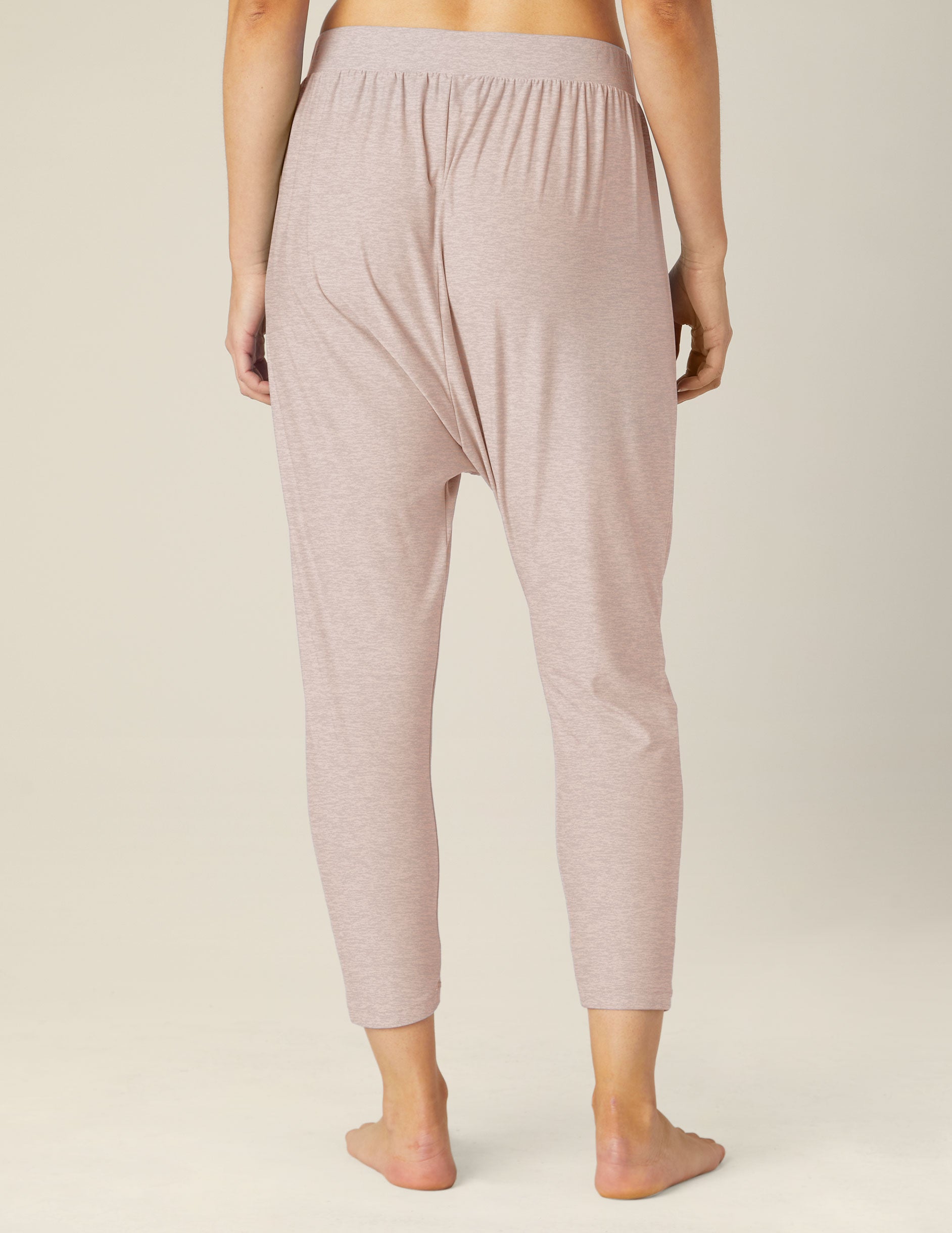 beige drop crotch pant