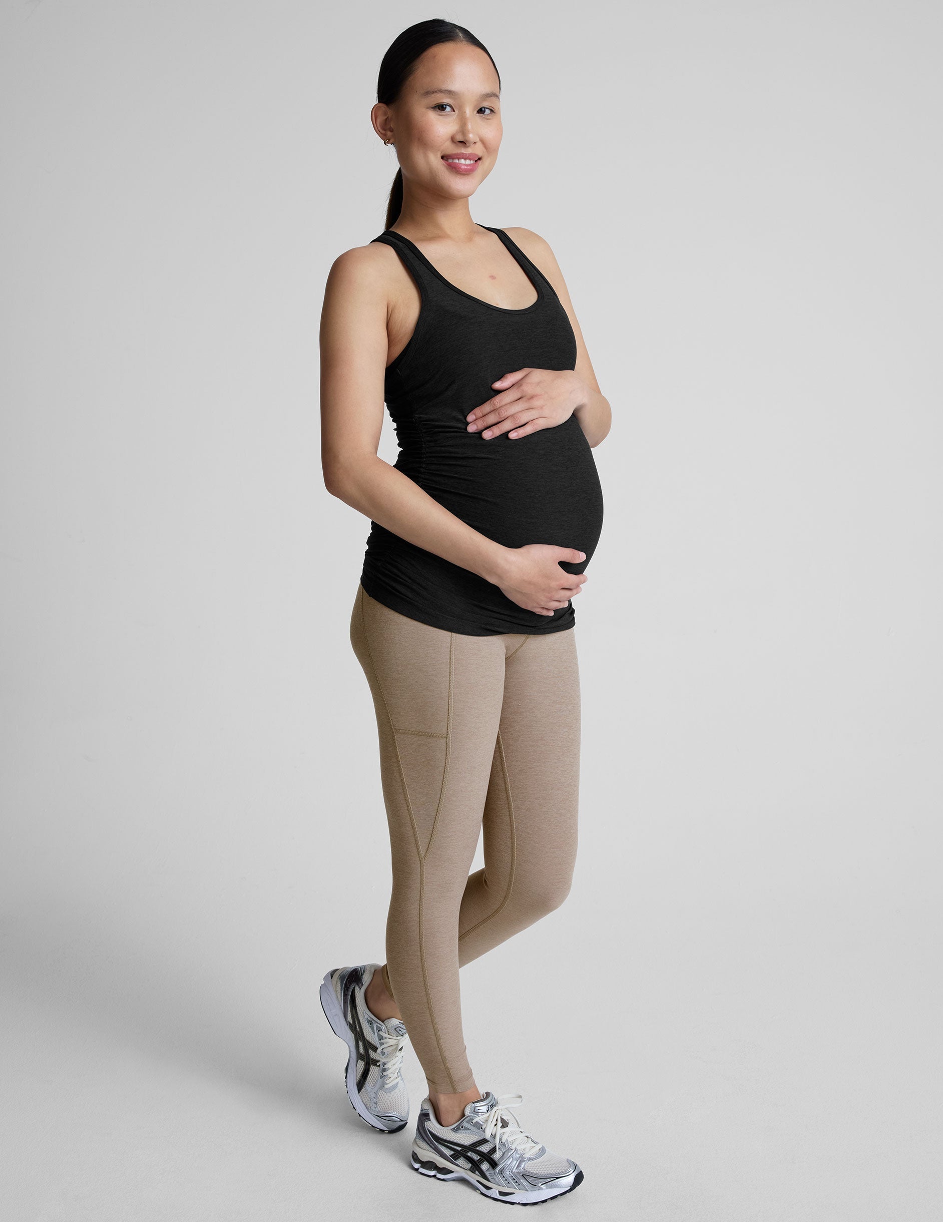 black maternity tank top