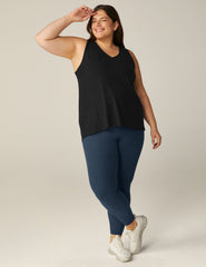 Black Plus Size Split Tank