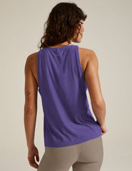 purple tank top