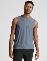 blue mens tank.