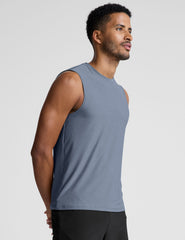 blue mens tank.