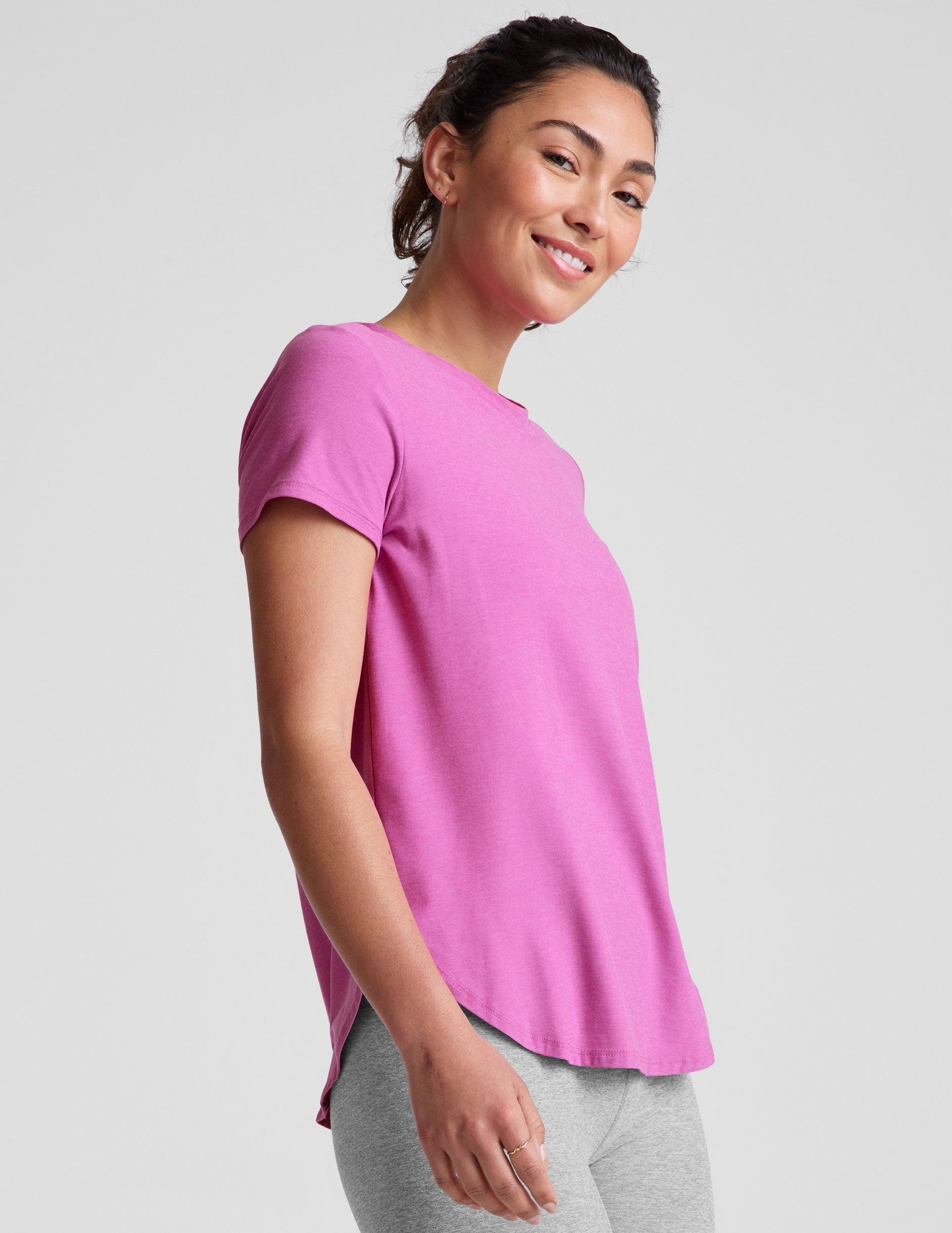 pink relaxed fit t-shirt.