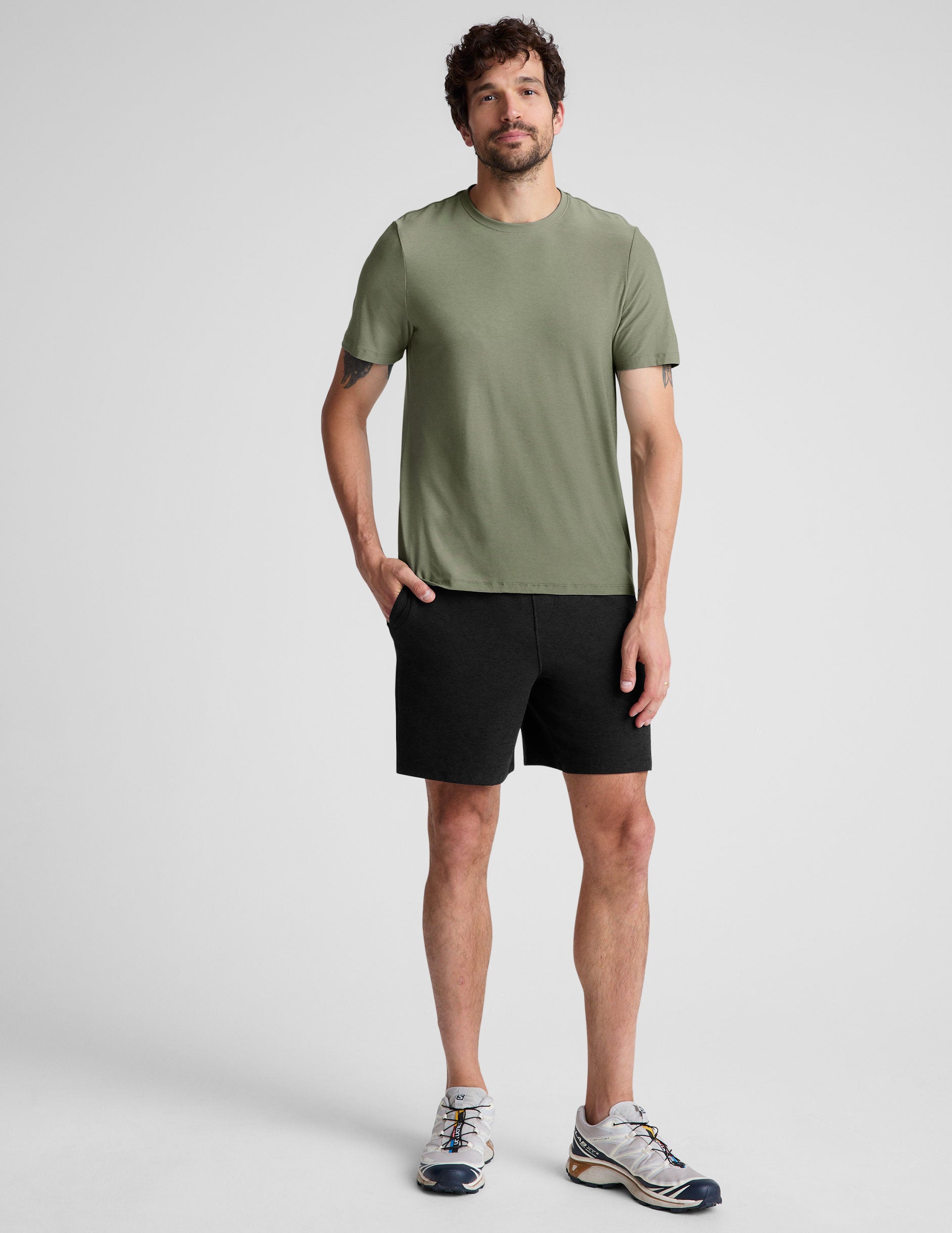 green men's short sleeve crew neck t-shirt.