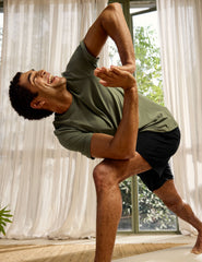 green men's short sleeve crew neck t-shirt.