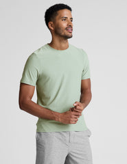 green men's short sleeve top.