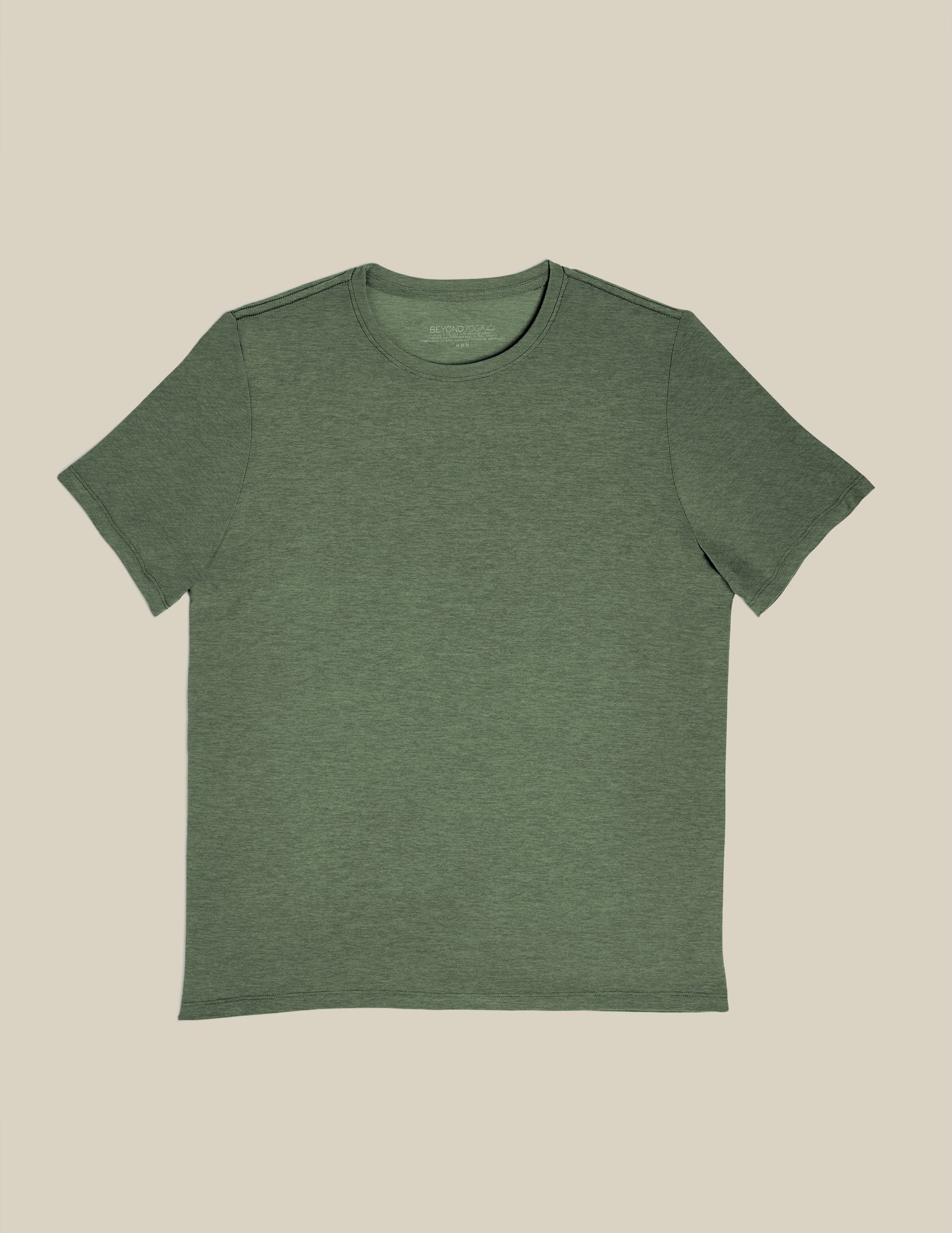 green mens short sleeve shirt.