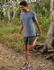 mens blue short sleeve shirt.