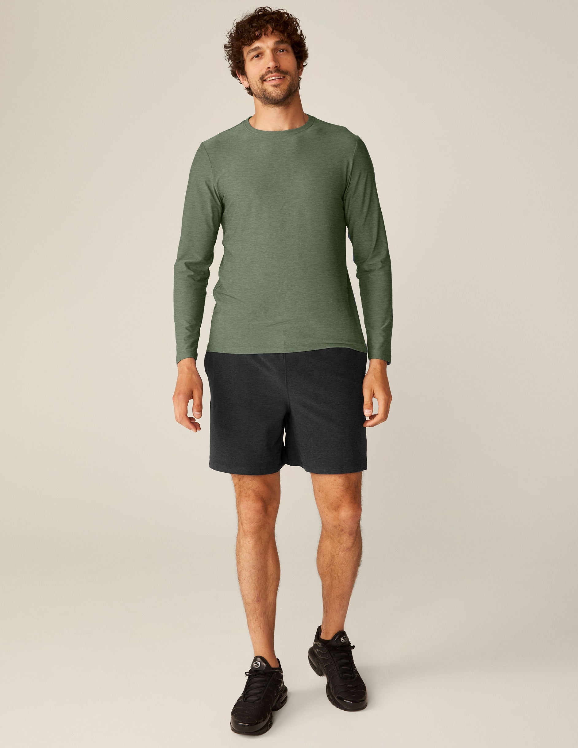 green mens long sleeve shirt.