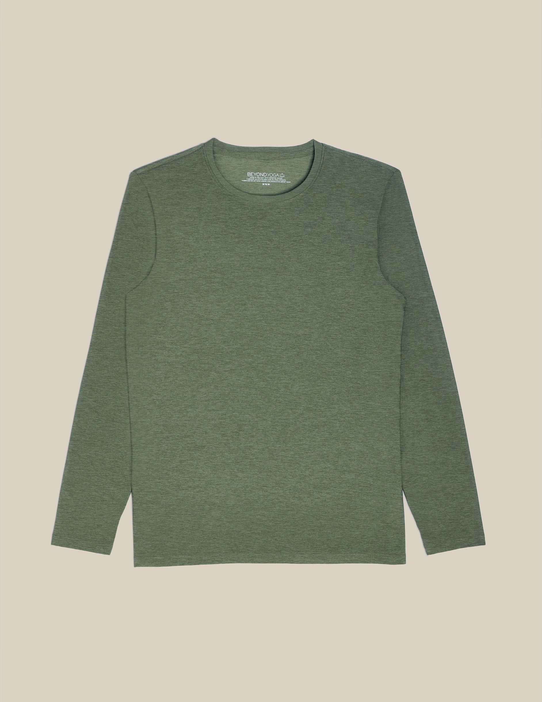 green mens long sleeve shirt.