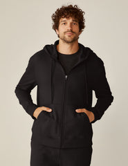black men's zip-up hoodie.