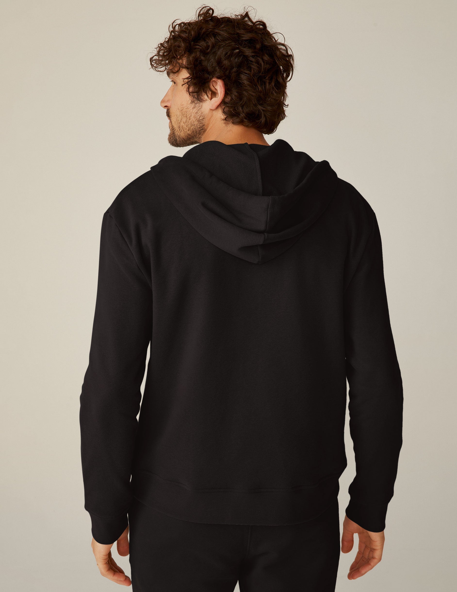 black men's zip-up hoodie.