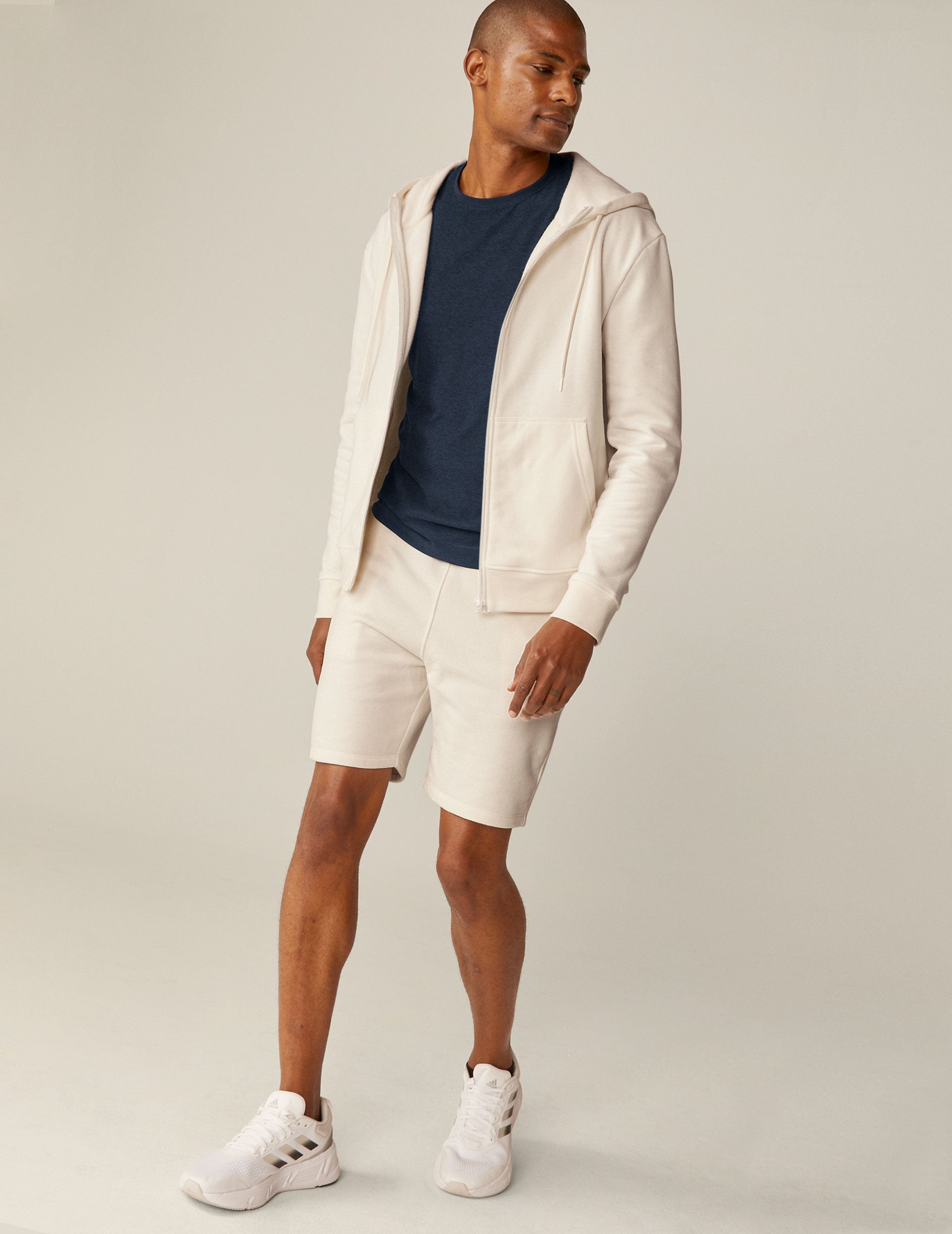 white men's zip-up hoodie.