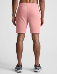 pink men's sweatshorts with pockets.