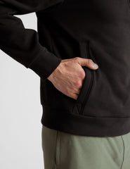 men black half zip up pullover