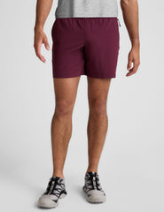 maroon men's shorts with pockets.