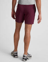 maroon men's shorts with pockets.