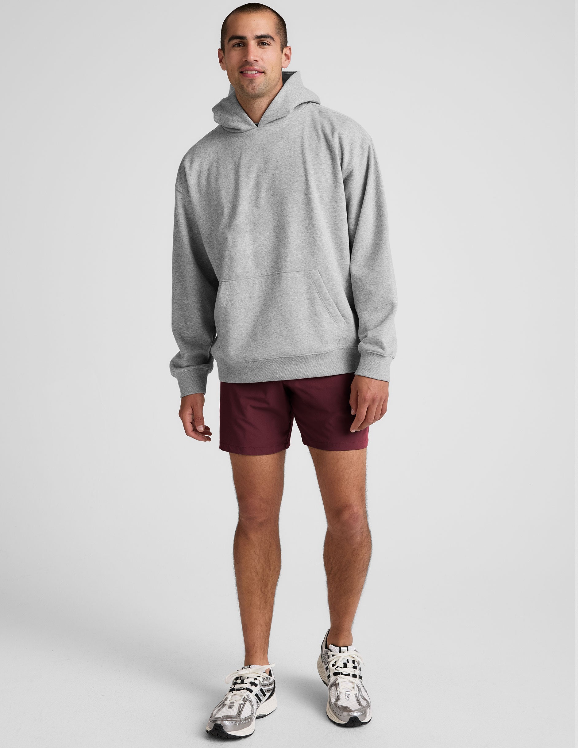 maroon men's shorts with pockets.