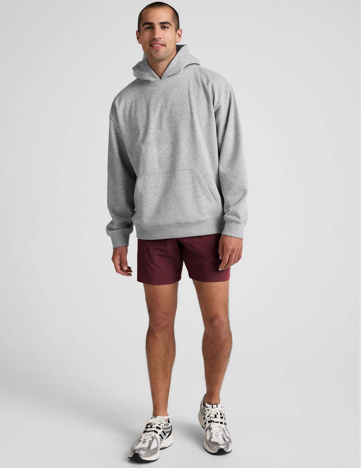 maroon men's shorts with pockets.