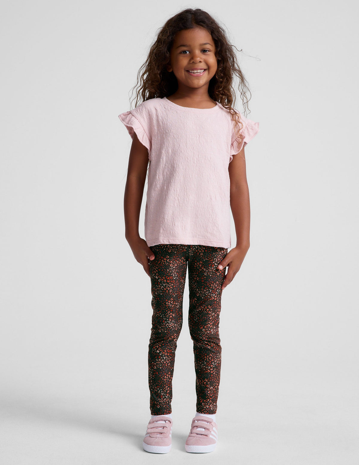 leopard printed toddler leggings.