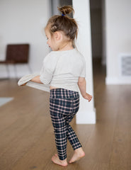 plaid printed toddler legging.