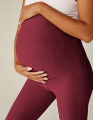 red maternity bootcut pants.