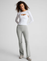 grey flare pant