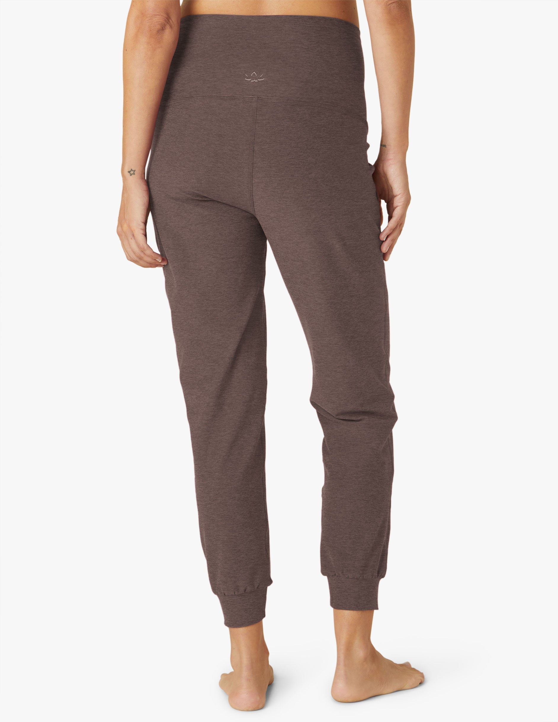 brown maternity joggers