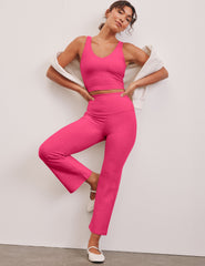 pink cropped pant