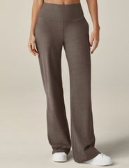brown high-waisted wide leg pants.