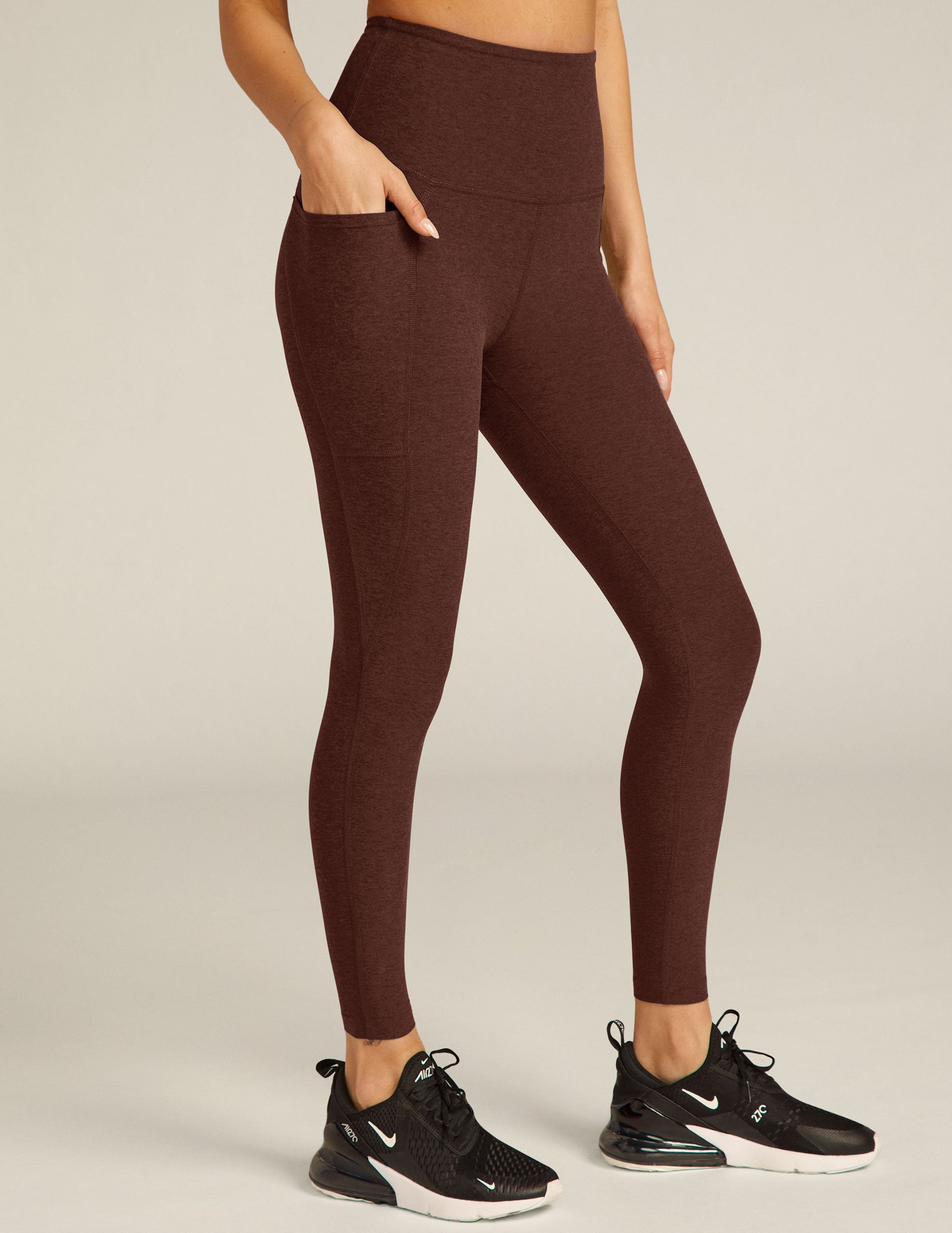 brown pocket legging