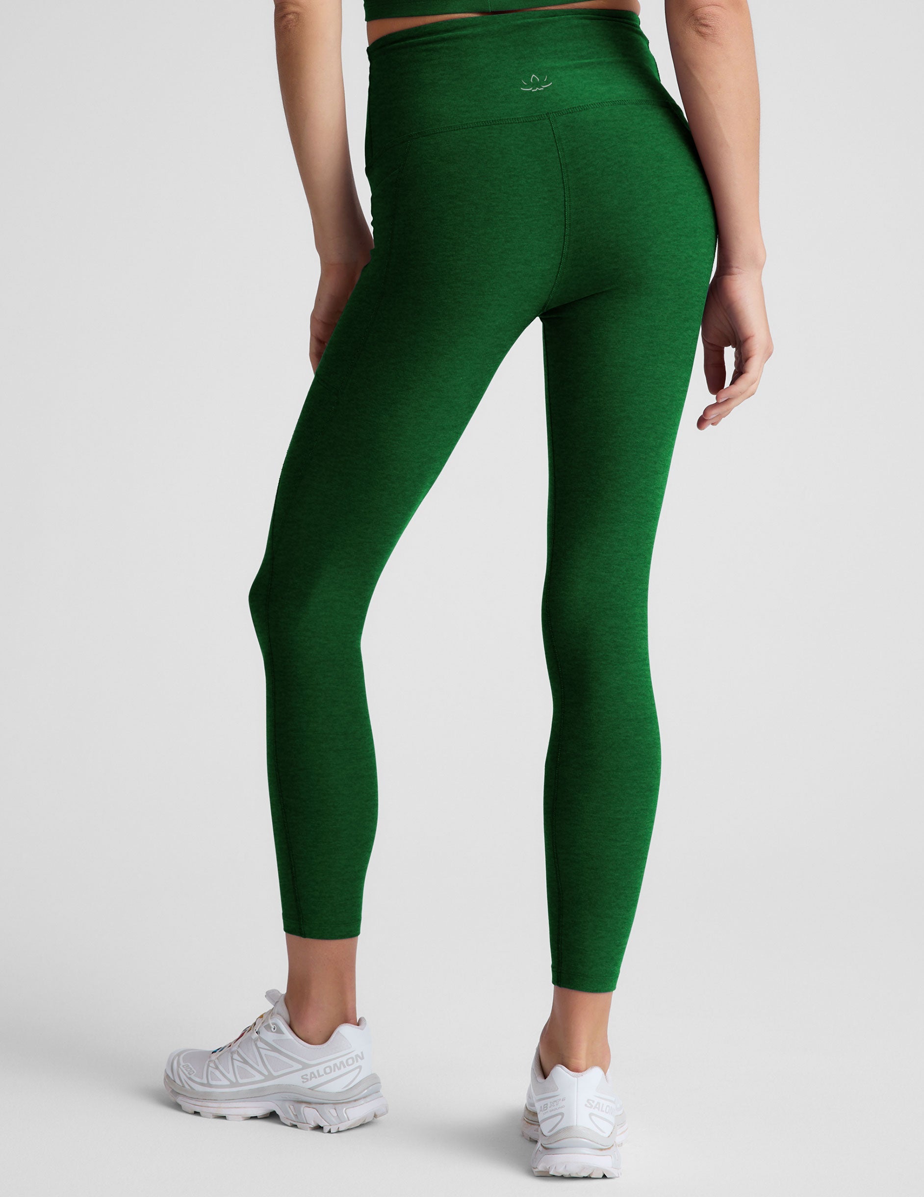 green pocket midi legging