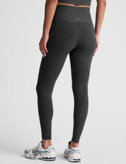 black-charcoal high-waisted midi leggings with side pockets.