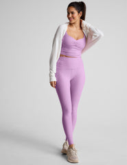 purple midi leggings