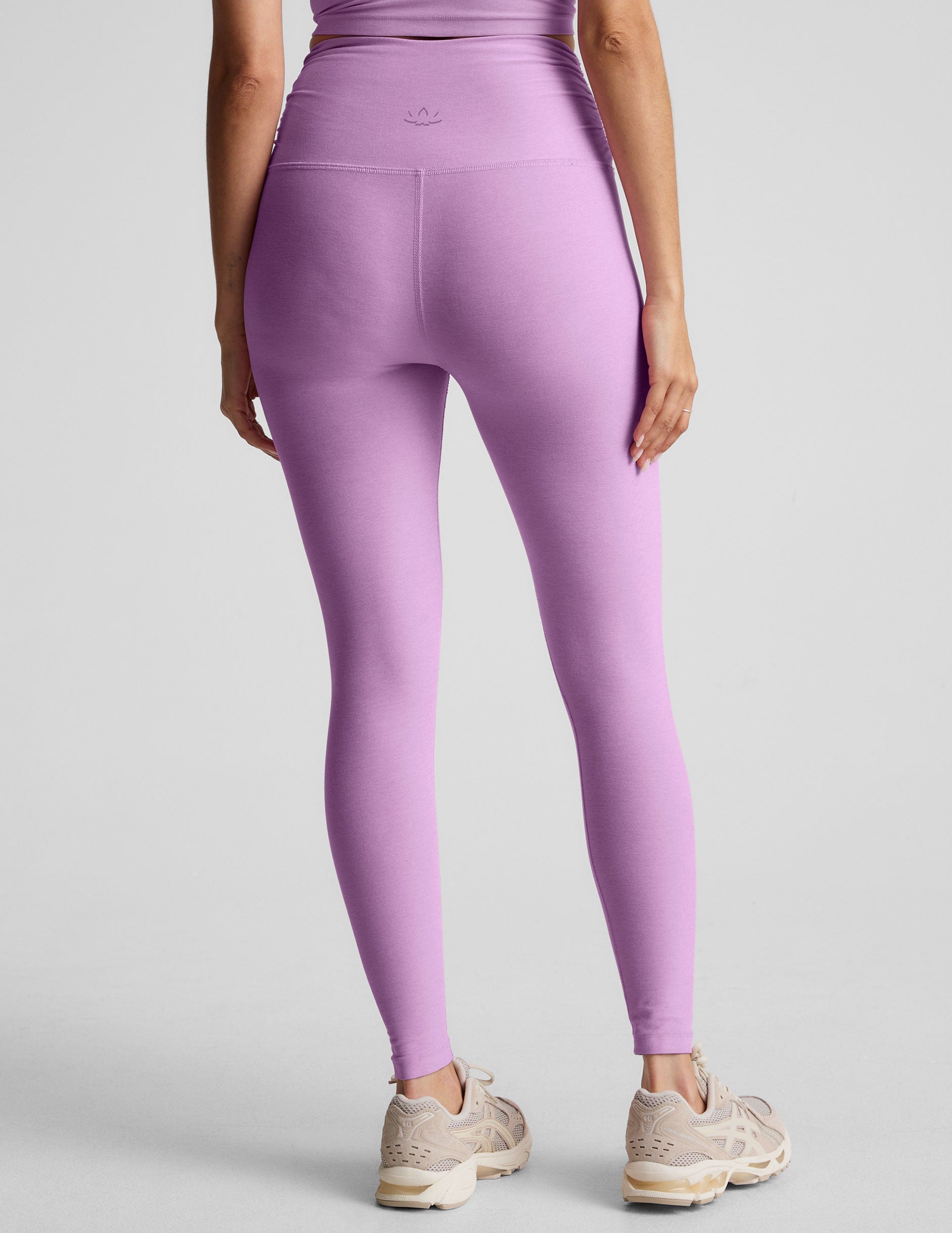 purple midi leggings